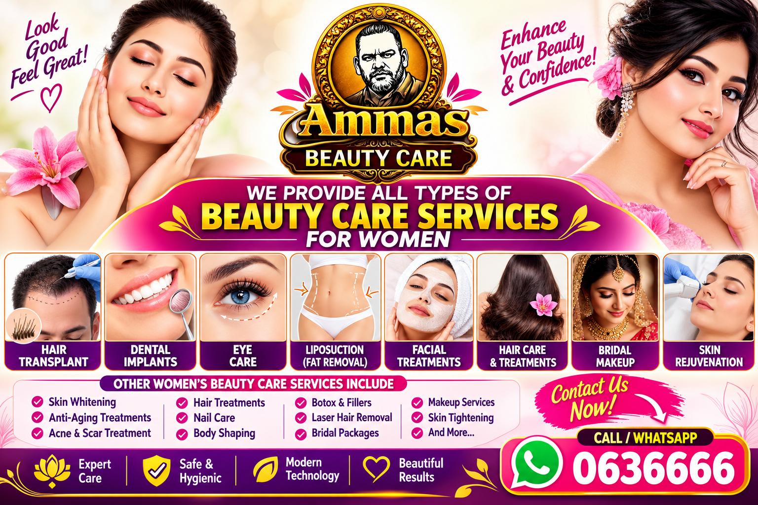 Ammas Beauty Care services